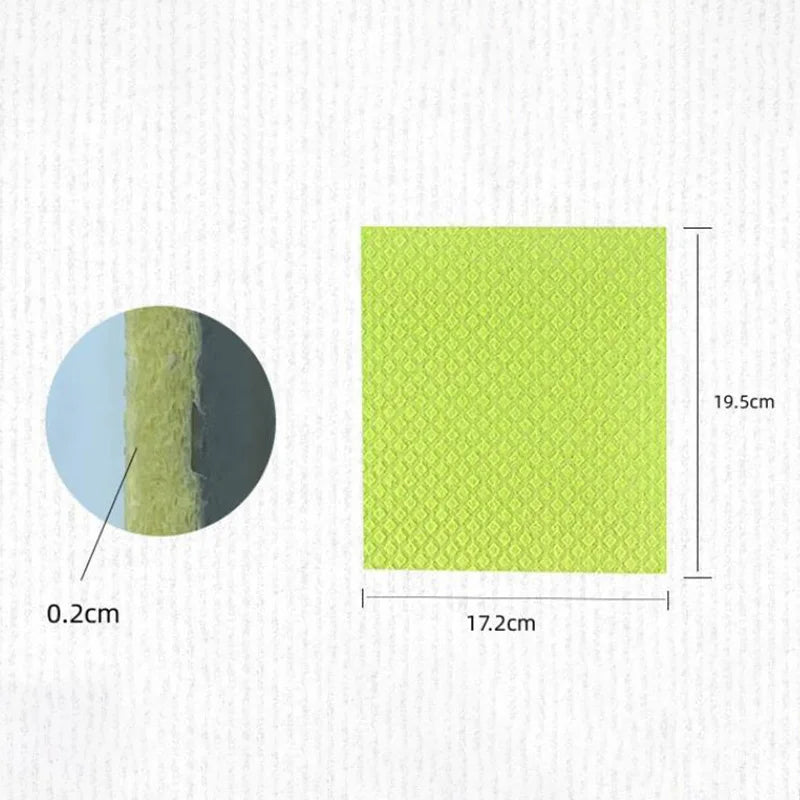 10Pc Dishcloth Magic Cleaning Cloth Kitchen Absorbent Rag