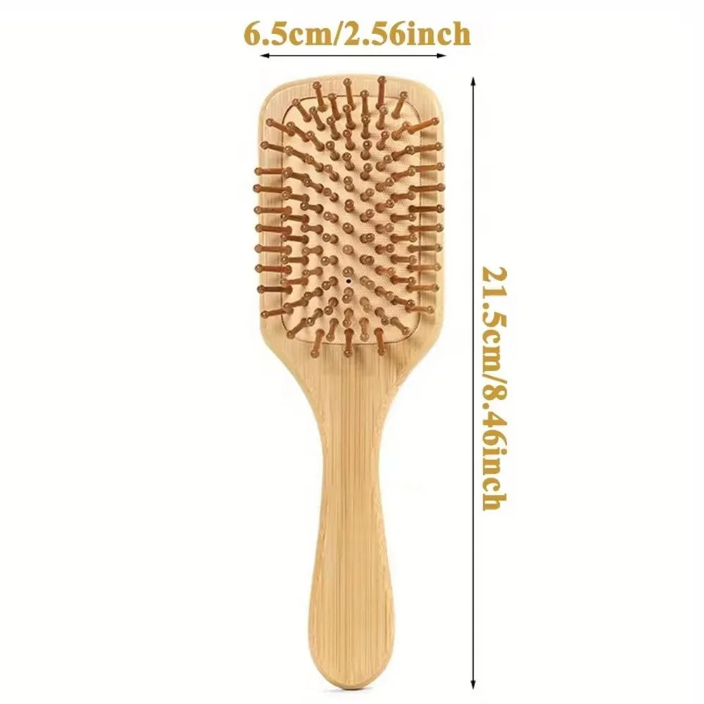 bamboo paddle hair brush