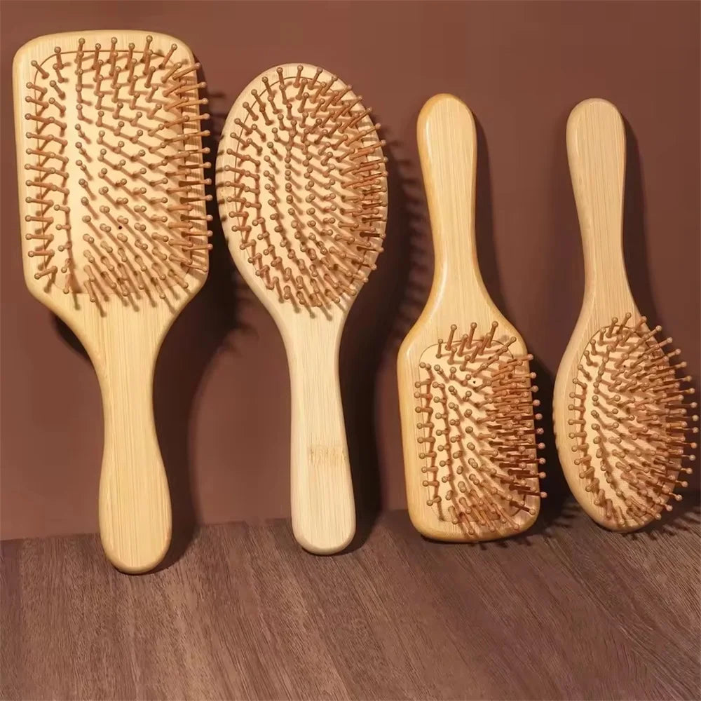 bamboo paddle hair brush