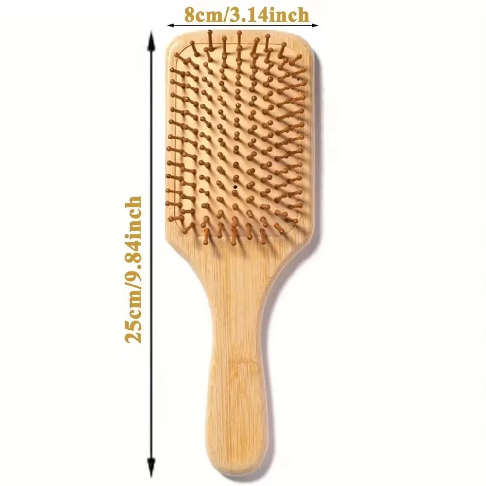bamboo paddle hair brush